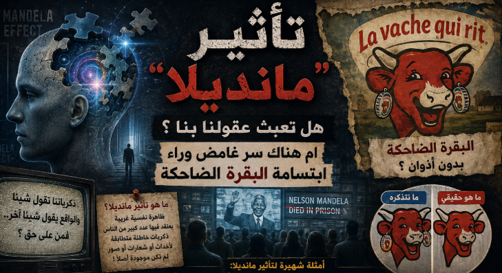 "تأثير مانديلا " ..  هل تعبث عقولنا بنا  ؟  ام هناك سر غامض وراء ابتسامة البقرة الضاحكة