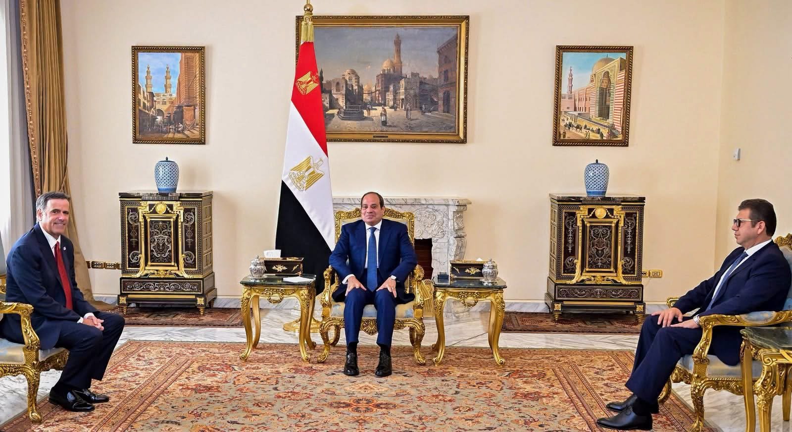 الرئيس السيسى يستقبل مدير وكالة الاستخبارات المركزية الأمريكية