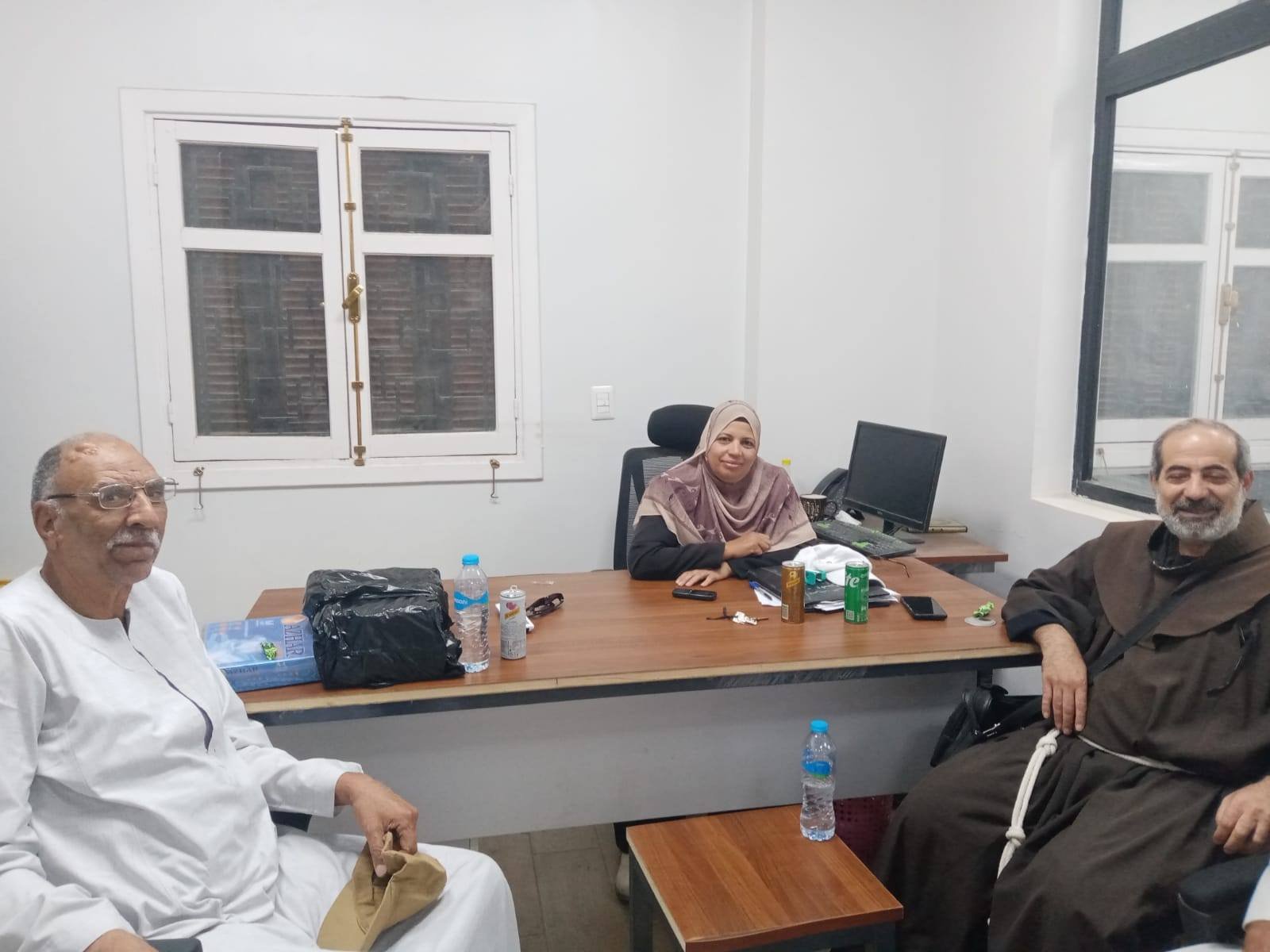 الشيماء الطاهر تستقبل وفد كنسي لتقديم التهنئة بحلول عيد الأضحى
