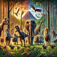 هل الديناصورات حقيقة أم أن حيوانات اليوم كانت فقط أضخم؟