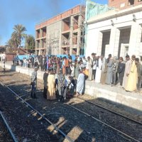 مصرع شخص تحت عجلات القطار أثناء عبوره شريط السكة بأسوان